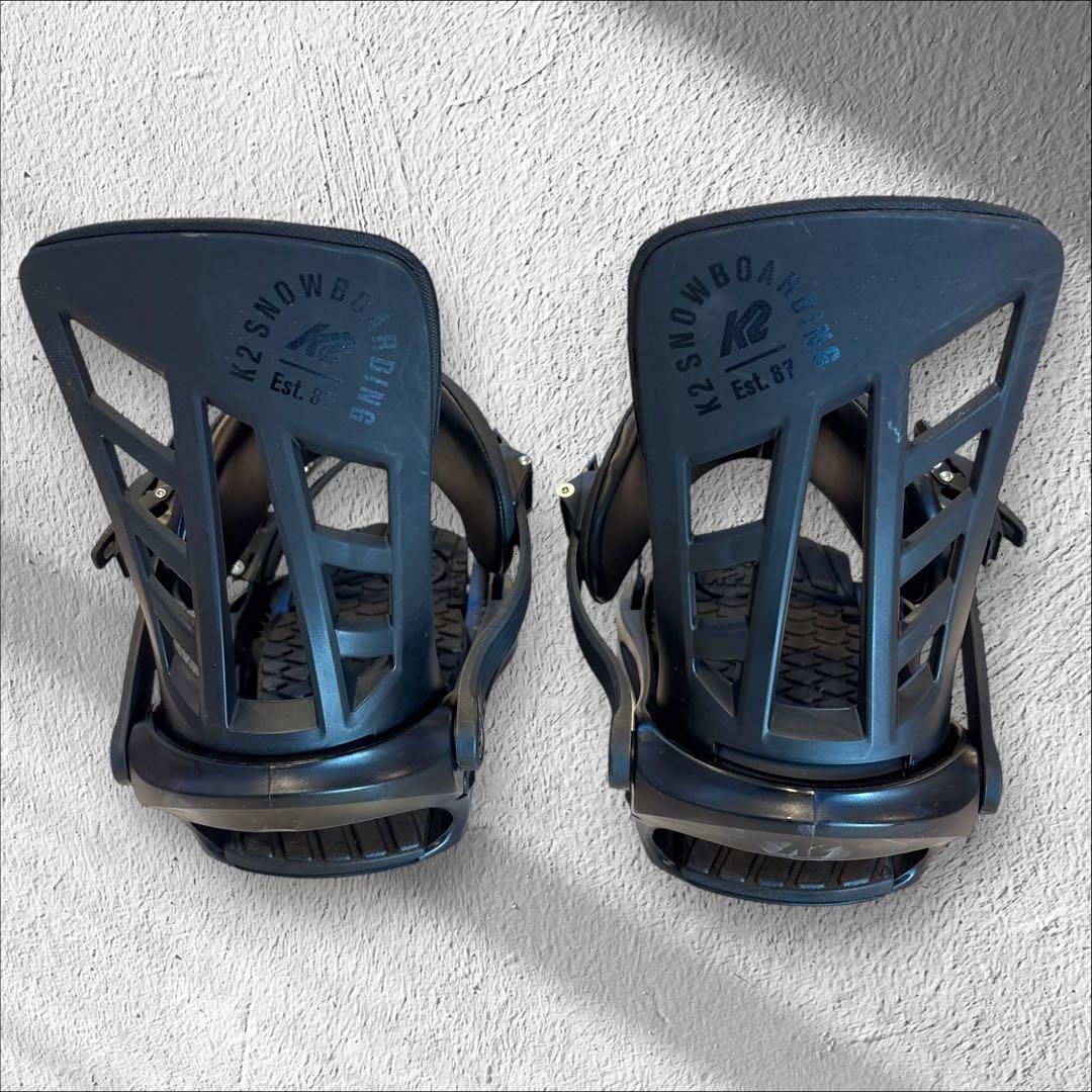 K2 INDY Mサイズ マットブラック スノーボード　ビンディング