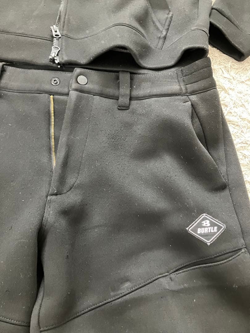 【バートル】エアーテックフーディ・パンツ上下（上L・下XL）★黒 Burtle
