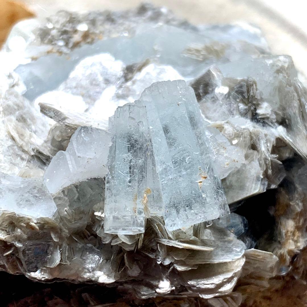 アクアマリン×モスコバイト共生標本-8