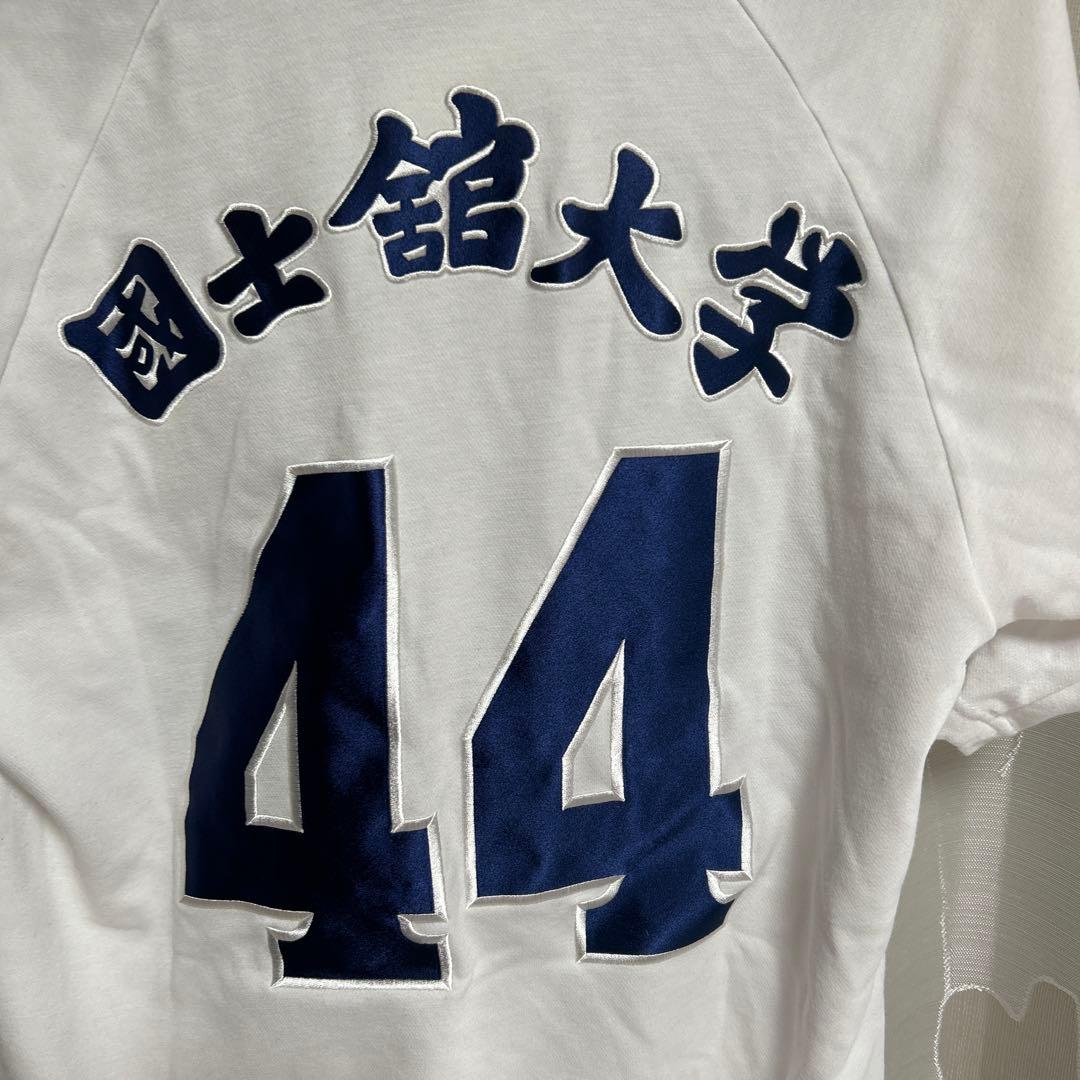 国士舘大学 44番 シャツ ASICS ホワイト