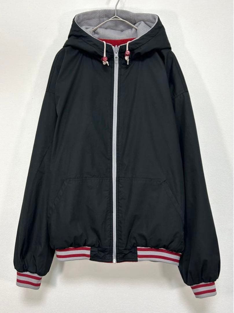 90s〜 nfl nylon × fleece reversible jkt