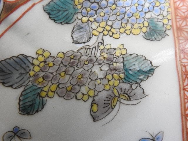 伊万里　色絵輪花皿　MA277