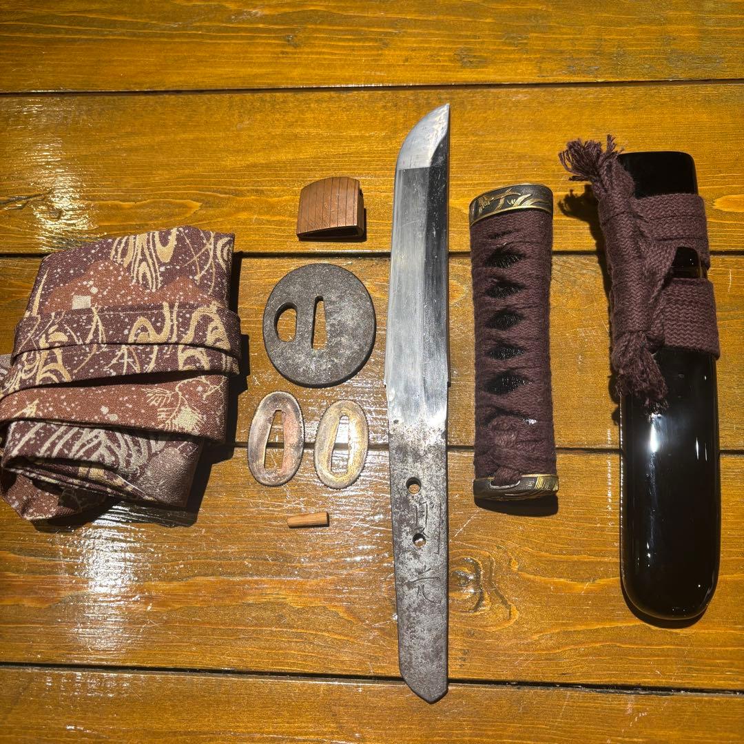 日本刀残欠クラフトナイフNo.99 則光 茎