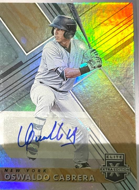 NY スーパールーキー！Oswaldo Cabrera 直筆サインカード
