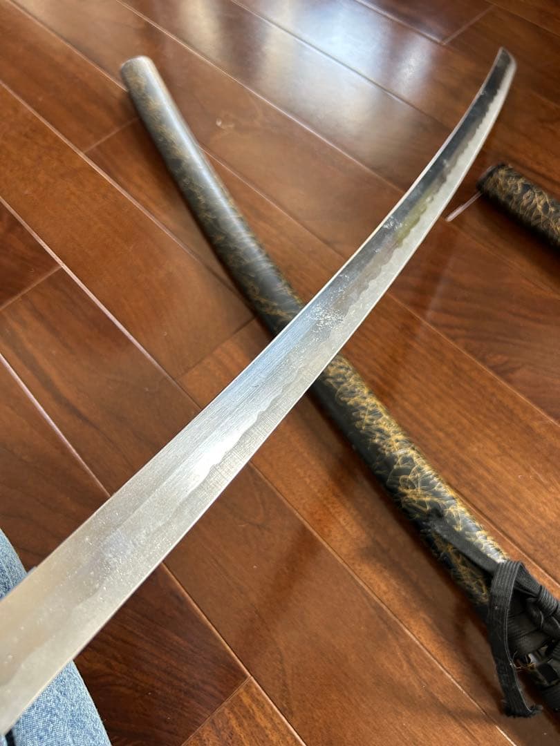 骨董品 日本刀 レプリカ 龍模様 大刀と小刀セット