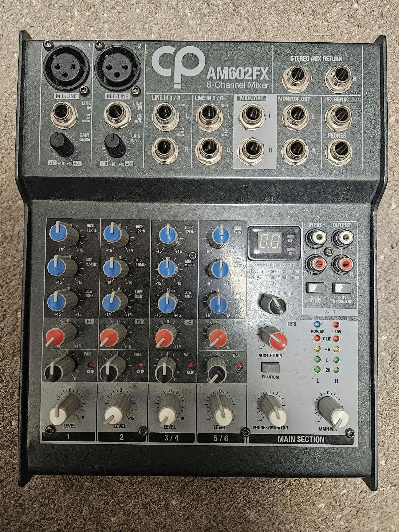 CP AM602FX アナログミキサー 6チャンネル