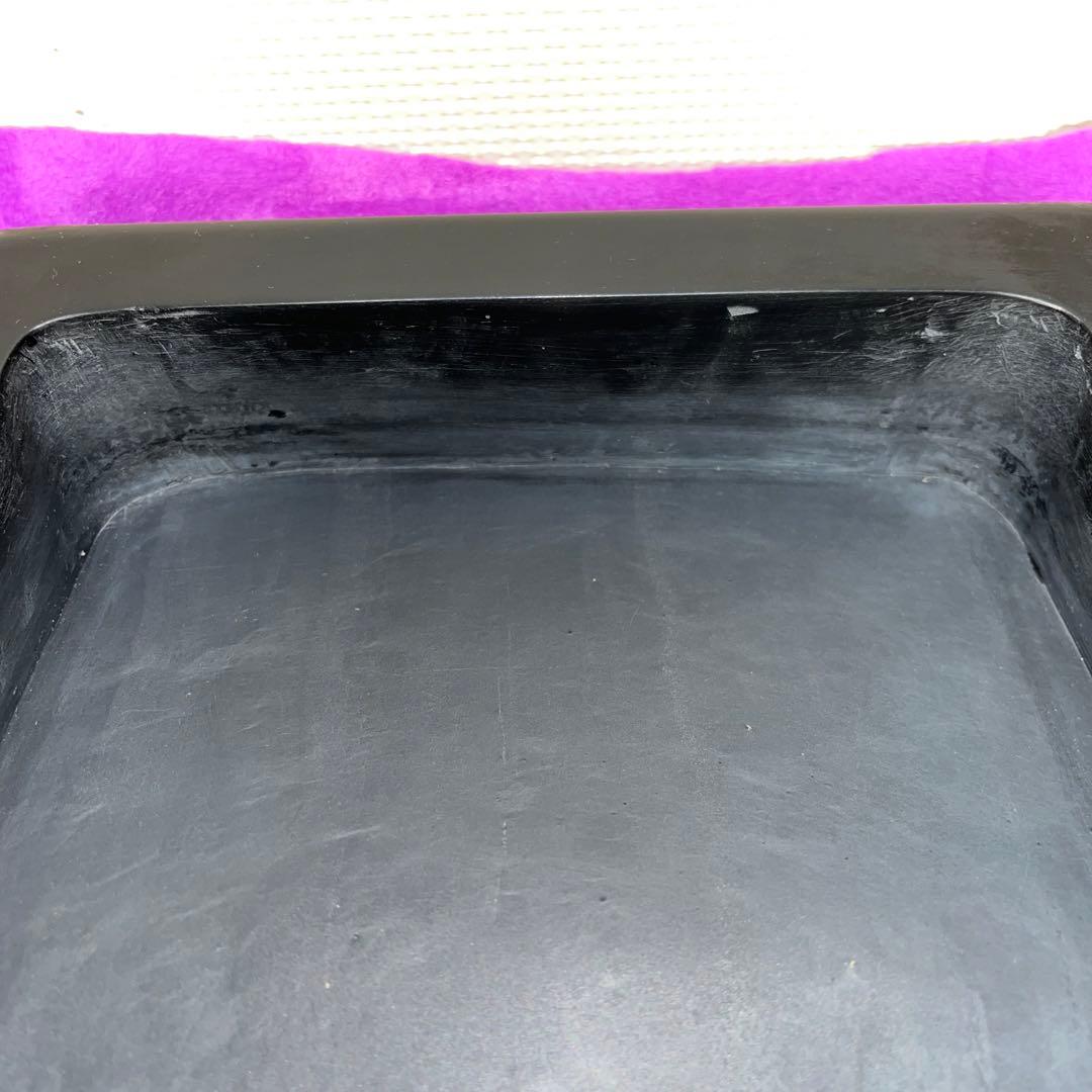 ⭕️雨畑硯　超大型長方硯　玄林雨畑　甲州銘石　硯界最高5kg近く