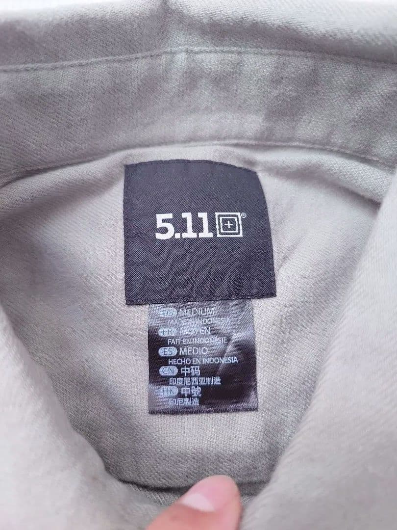 個人装備 5.11 SILVERWOOD SOLID FLANNEL L/S SHIRT