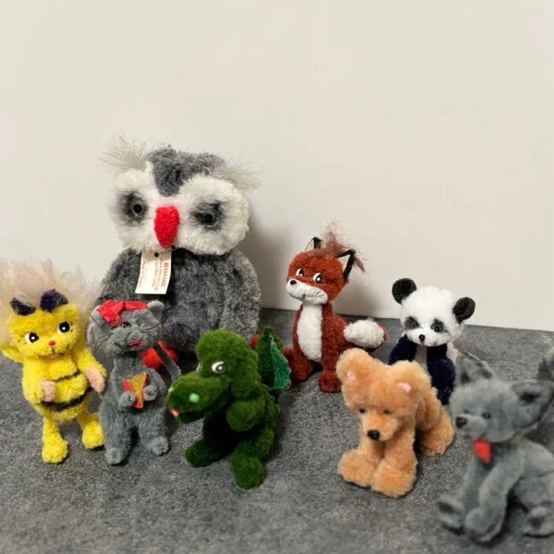 【1950年代 ハンガリー製】ヴィンテージ モールアニマル 8体セット