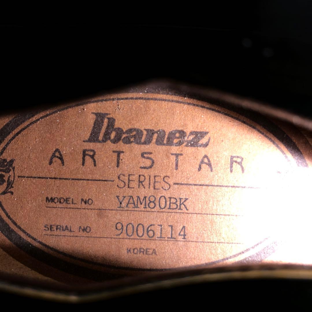 美品　エレキギター　Ibanez　ARISTAR　YAM80 BK