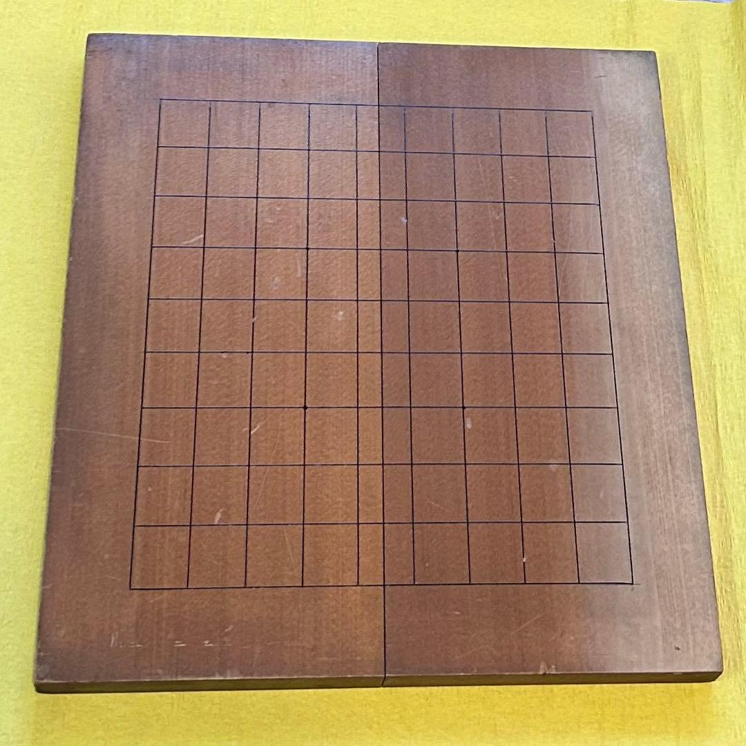 木製囲碁将棋盤 中古品19x19マス目 約42cm×45cm×2.5cm