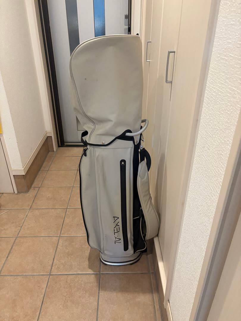 AXEAL フルキャディバッグ クリーム色