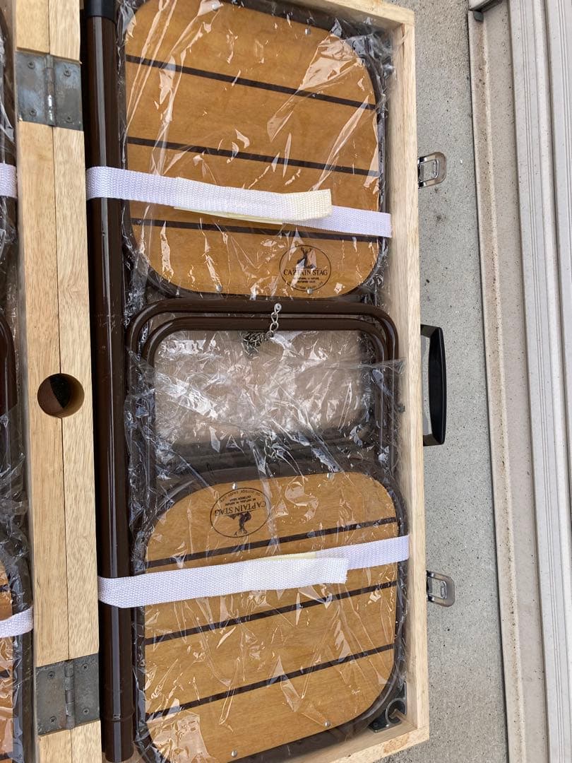 フィールドウイン ウッドテーブルチェア CAPTAIN STAG