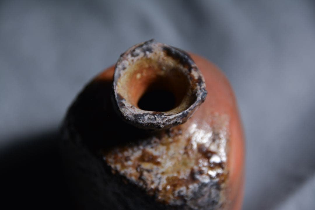 【中村和樹】備前 窯変 三角徳利