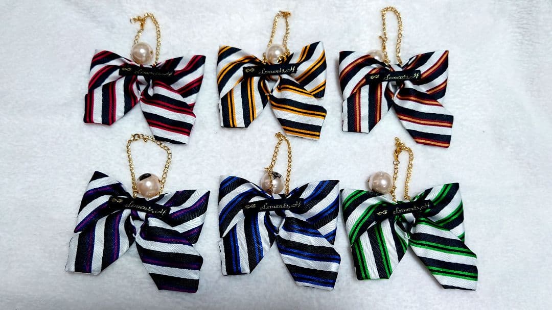 【ツイステ/バラ売り可】リボンバッグチャーム