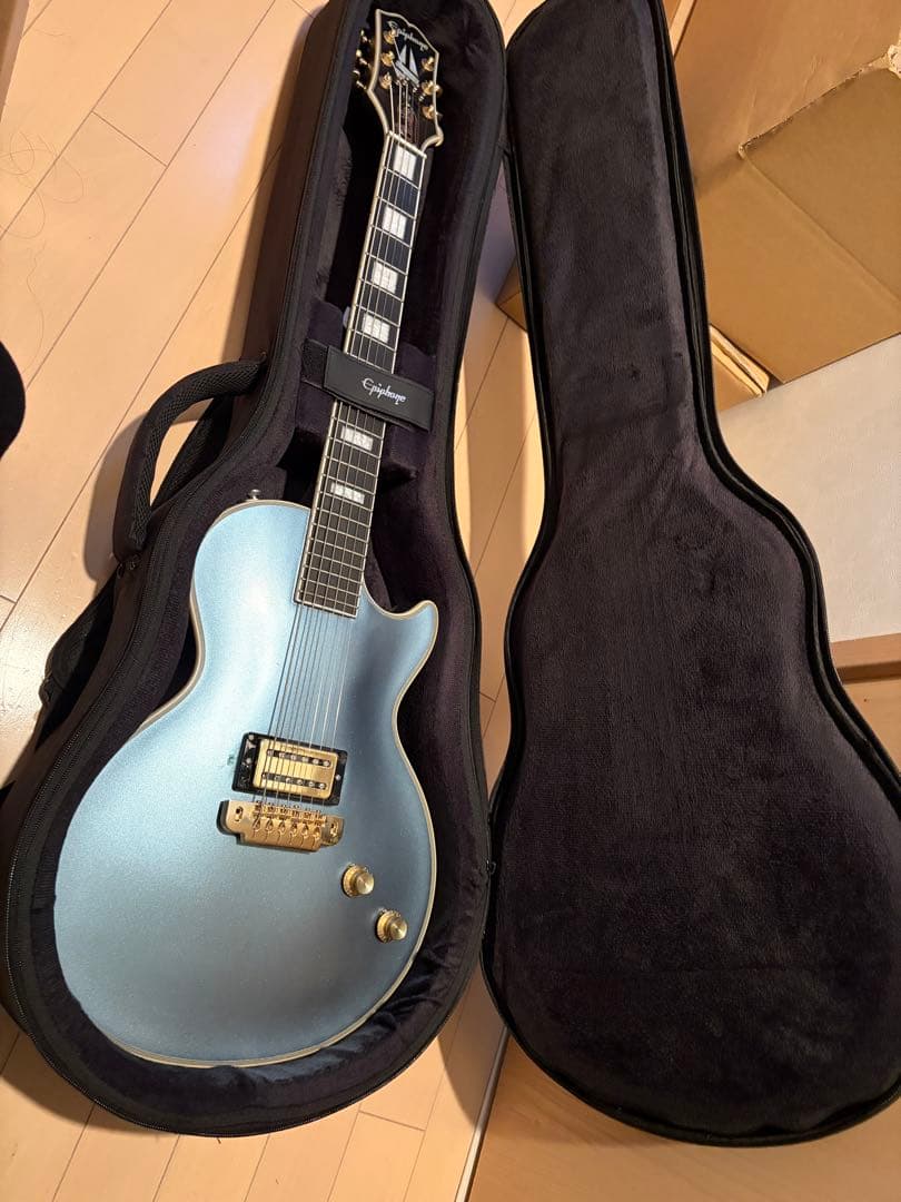 【極太ネック】Epiphone LesPaulCustomペルハムブルーJJN改