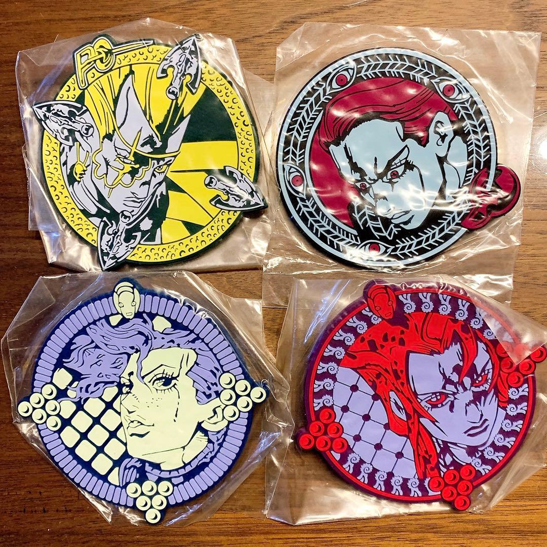 【新品・未開封】ジョジョ　第5部　ラバーコースター　4個セット　レア★