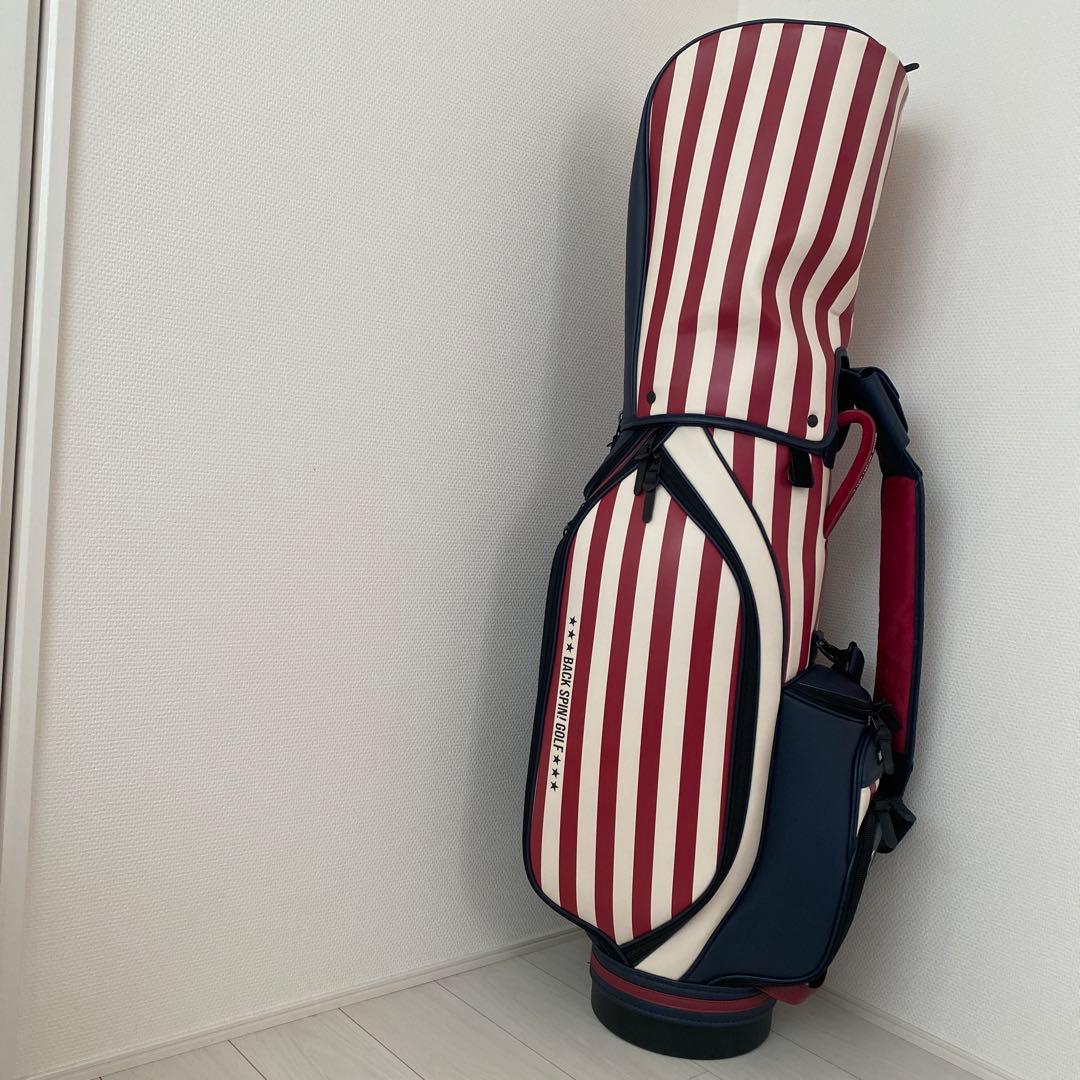 新品未使用！ BACK SPIN ゴルフキャディバッグ　おまけ　カートバッグ付き
