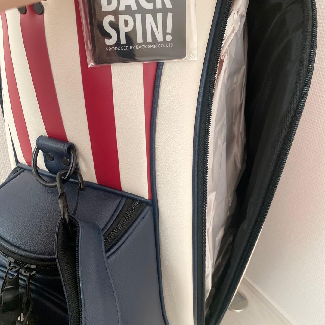 新品未使用！ BACK SPIN ゴルフキャディバッグ　おまけ　カートバッグ付き