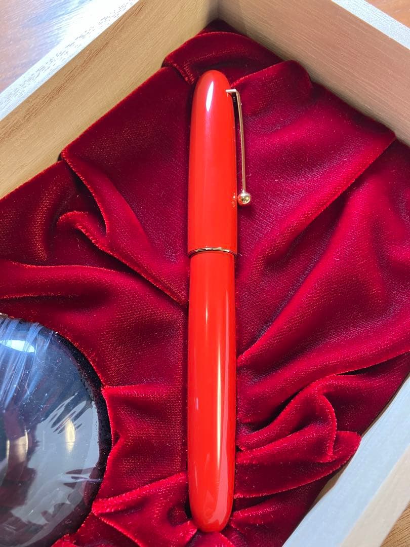 【未使用に近い】Namiki万年筆　朱20号　M（中字）