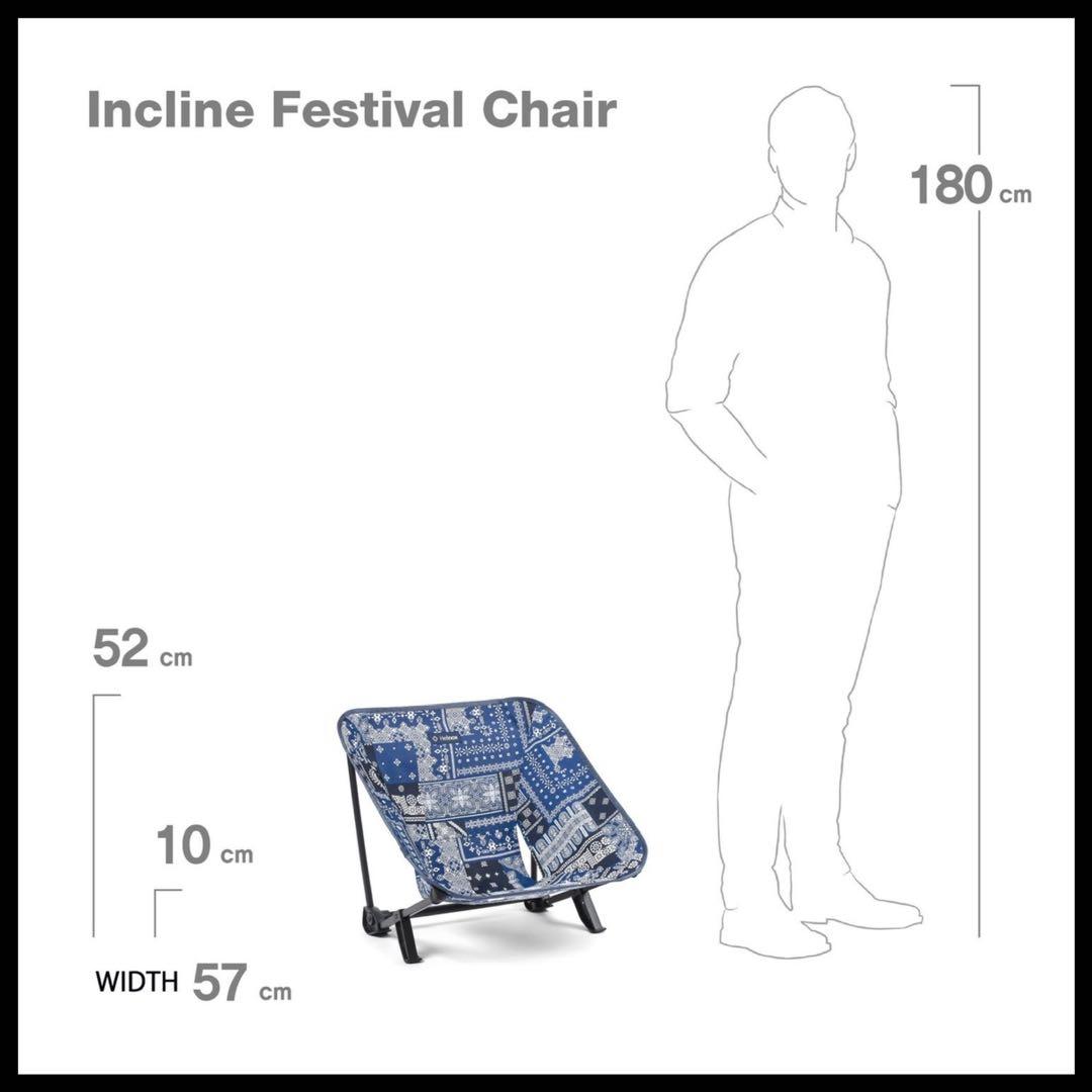 【希少柄】ヘリノックス インクライン フェスティバル チェア バンダナキルト