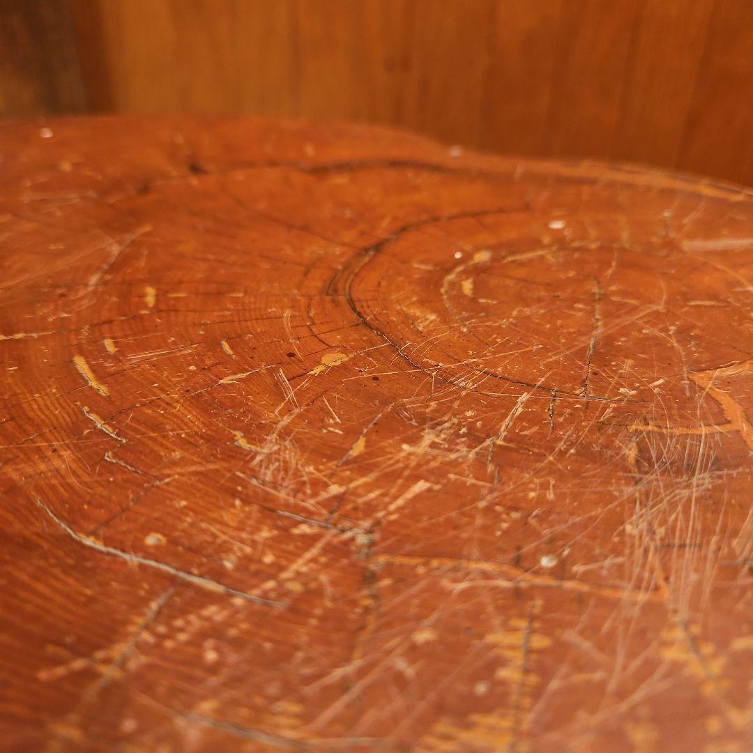 世界遺産 鹿児島 屋久杉 漆塗り 天然木 スツール 丸太椅子