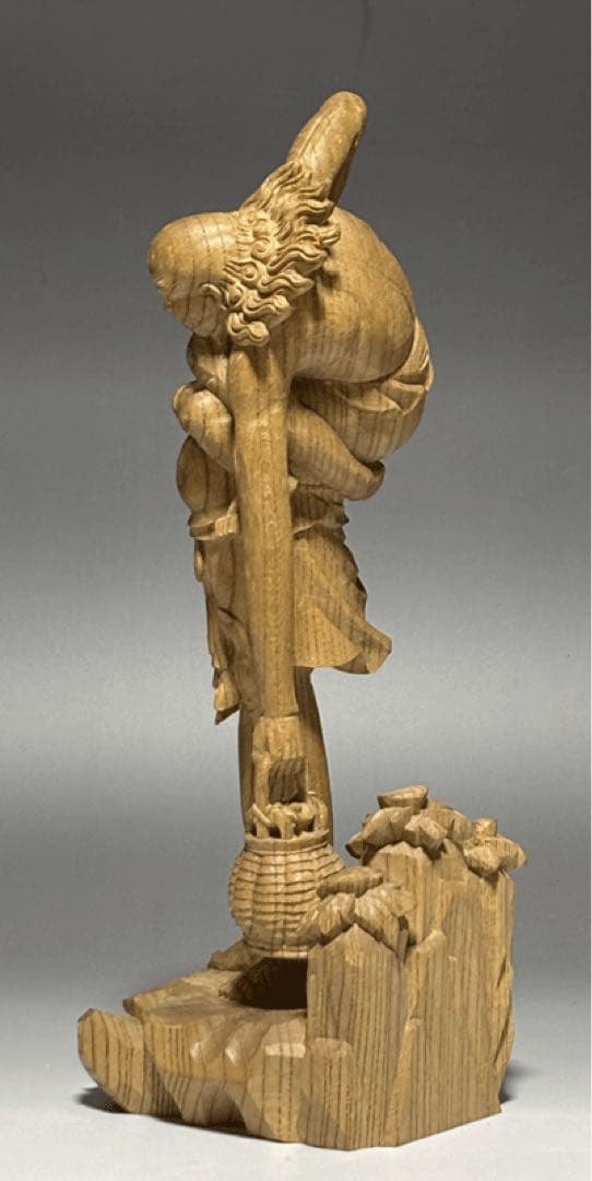 名品 【木彫 手長足長像 】 山車 祭屋台 だんじり 立川流 下教来石神社 北斎