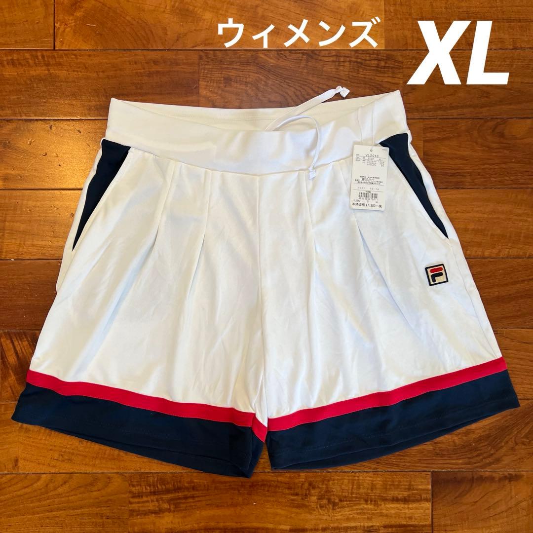 No.4658 FILA フィラ ハーフパンツ ホワイト XL テニス パンツ