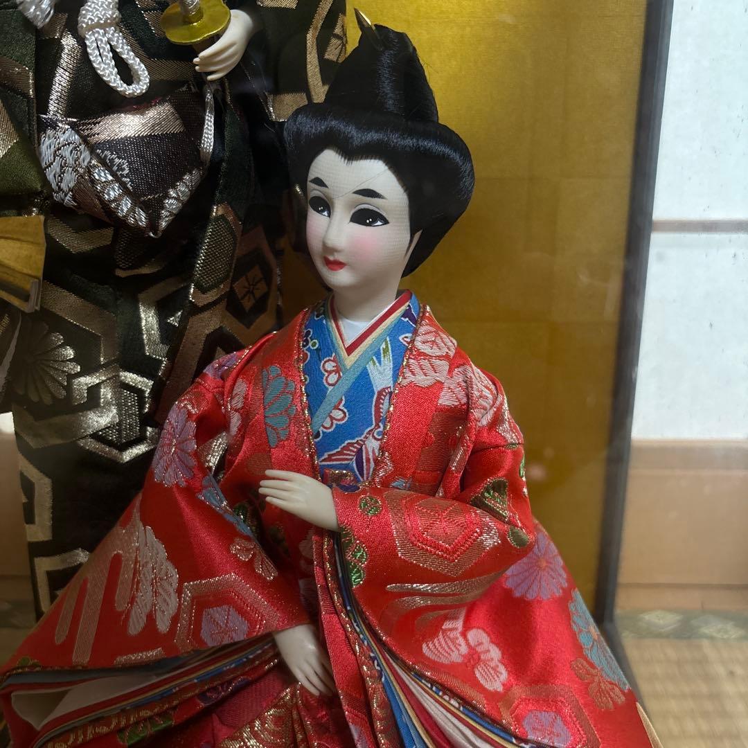 （日本人形）高級琉球木目込人形 男女セット　日本人形沖縄