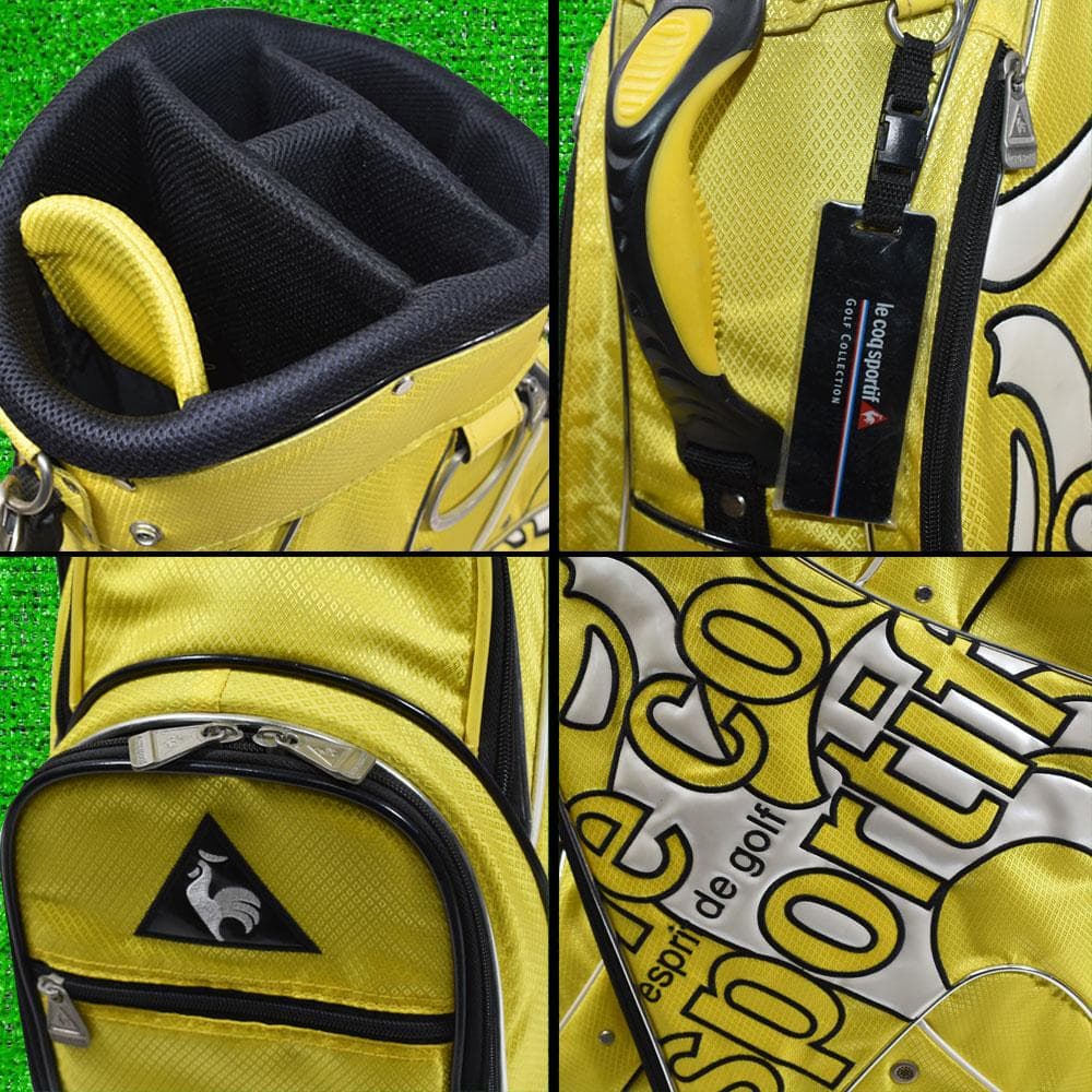 ルコックスポルティフ ゴルフ キャディバッグ９型【イエロー】美品！