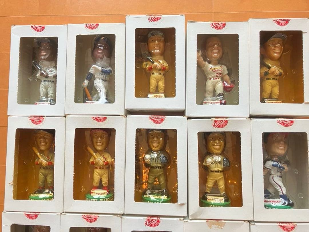 2001 Donruss　MLBボブルヘッド人形　全22体フルコンプ　カード付