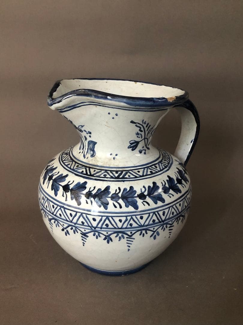 スペイン陶器　水差し　ピッチャー　花瓶