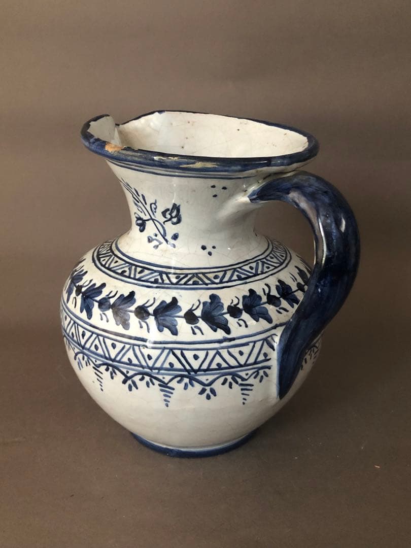 スペイン陶器　水差し　ピッチャー　花瓶