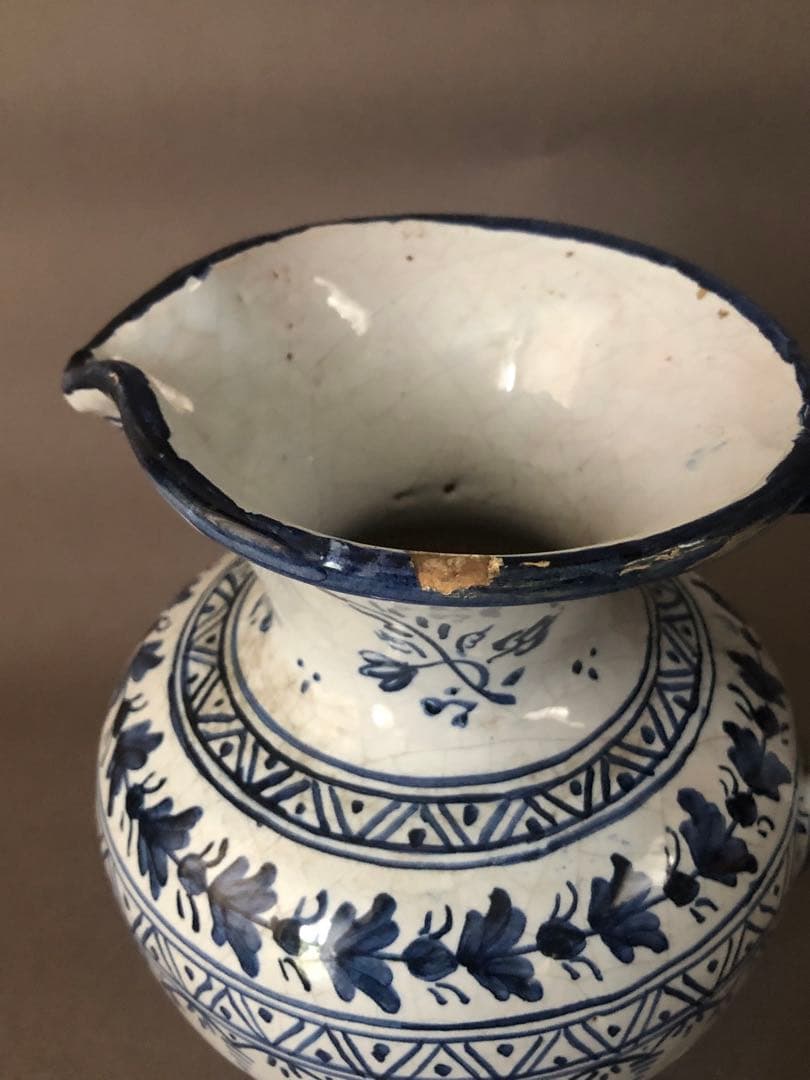 スペイン陶器　水差し　ピッチャー　花瓶