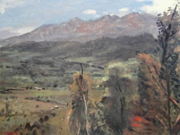 中村研一、「大雪山」、希少な画集より、新品高級額・額装付、状態良好