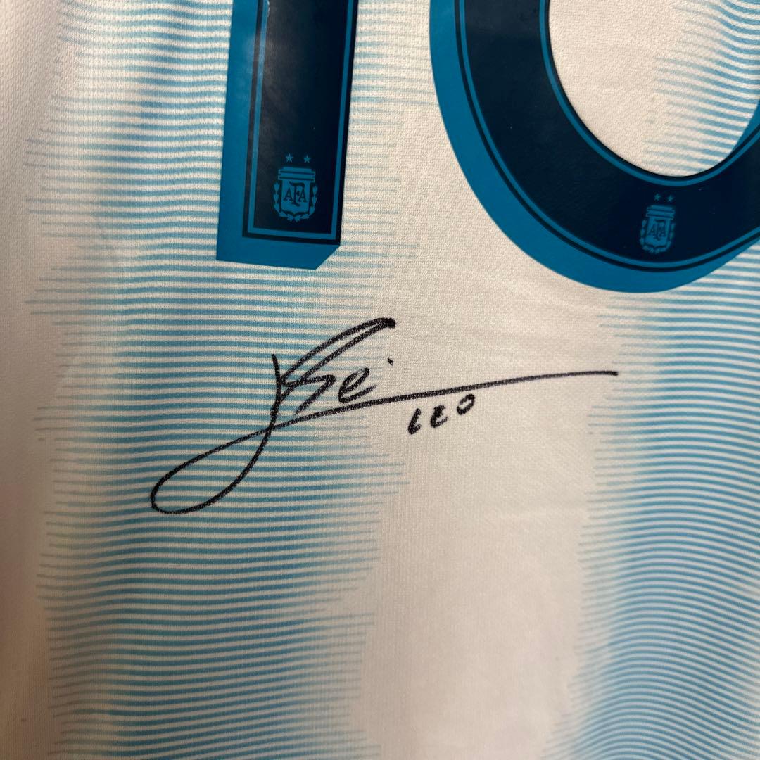 リオネル・メッシ　直筆サイン　ユニフォーム　アルゼンチン　ICONS 証明書付き