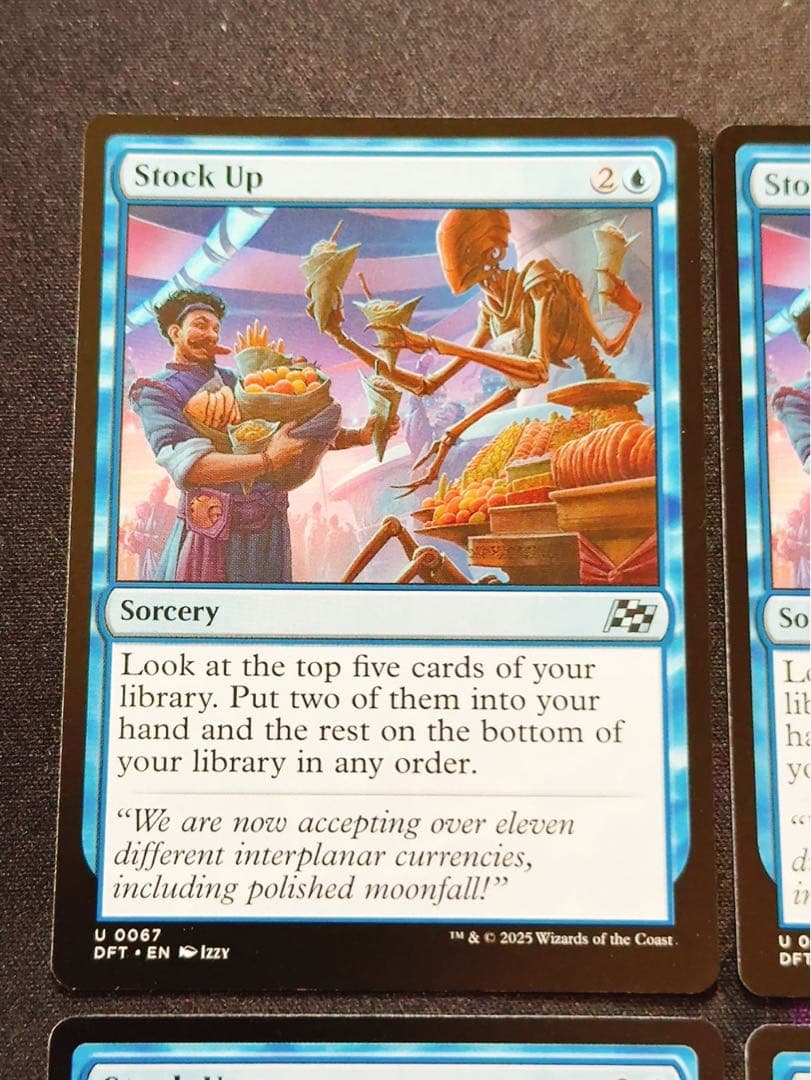 食糧補充　英語　4枚セット