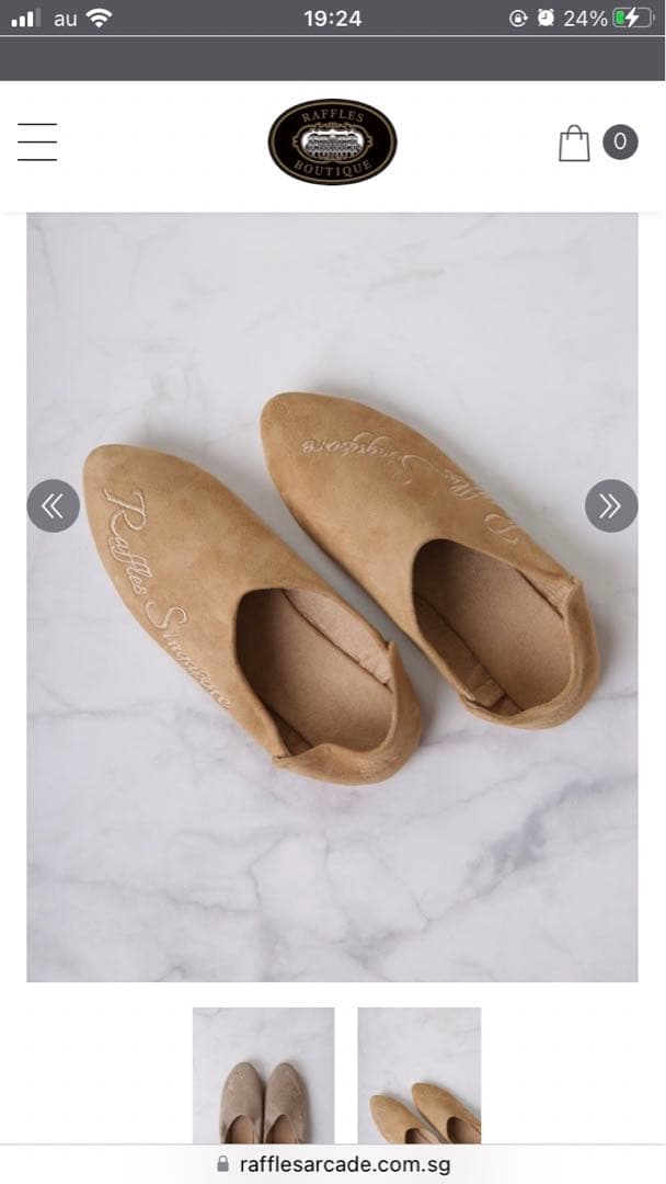【新品未使用】ラッフルズホテル　バブーシュ　RAFFLES BABOUCHES