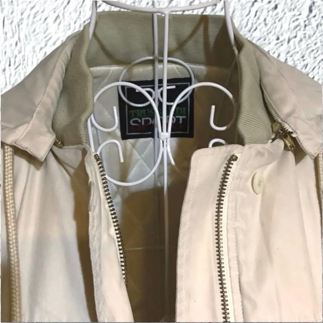 最高級 TRUSSARDI GOLF ブルゾン L 柔らか極上生地 フード着脱可