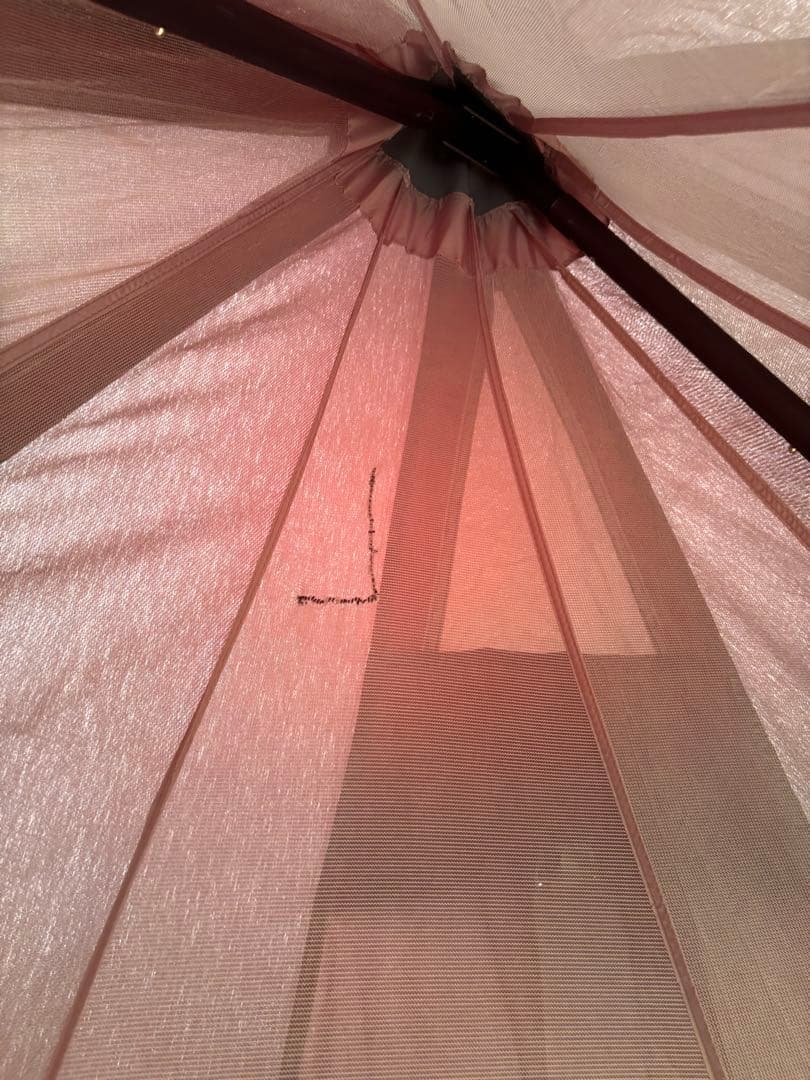 DOD(ディーオーディー) ワンポールテントL 8人用 ブラック　フルセット