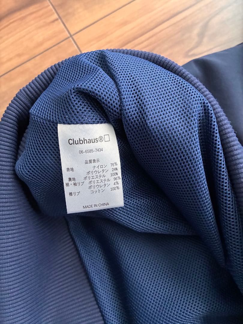 CLUBHAUS 長袖　ポロシャツタイプ　ピステ　サイズS ネイビー
