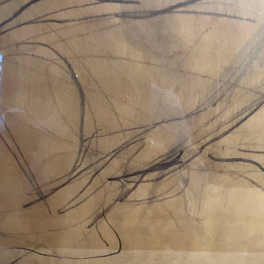 中畑艸人　ヌード鉛筆画額装済み