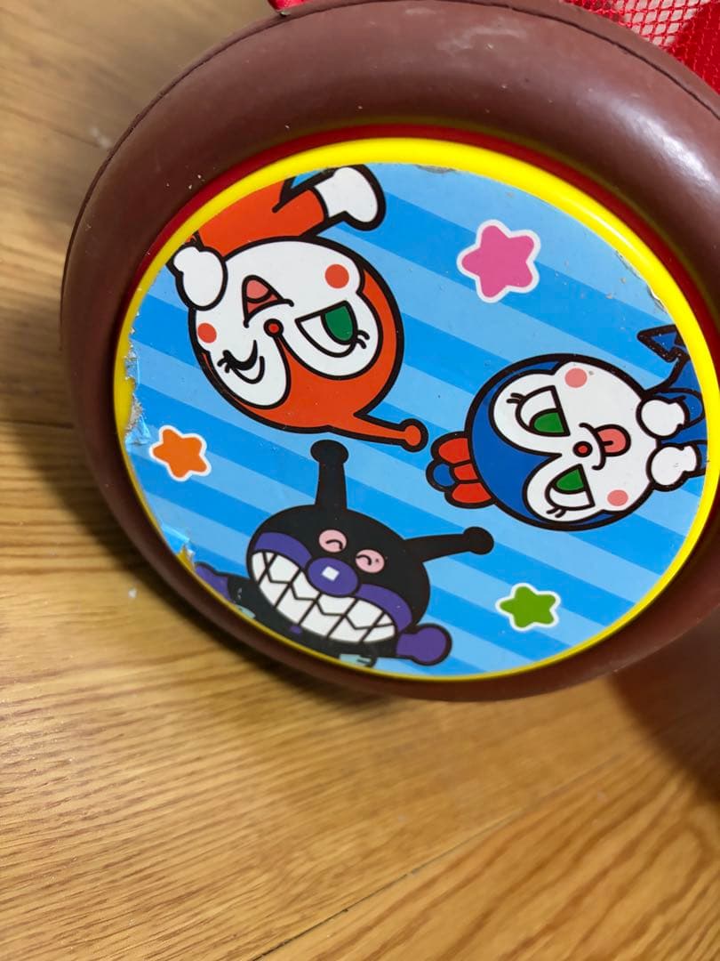 【美品】アンパンマン 三輪車 それいけ！アンパンマン デラックスII レッド 赤