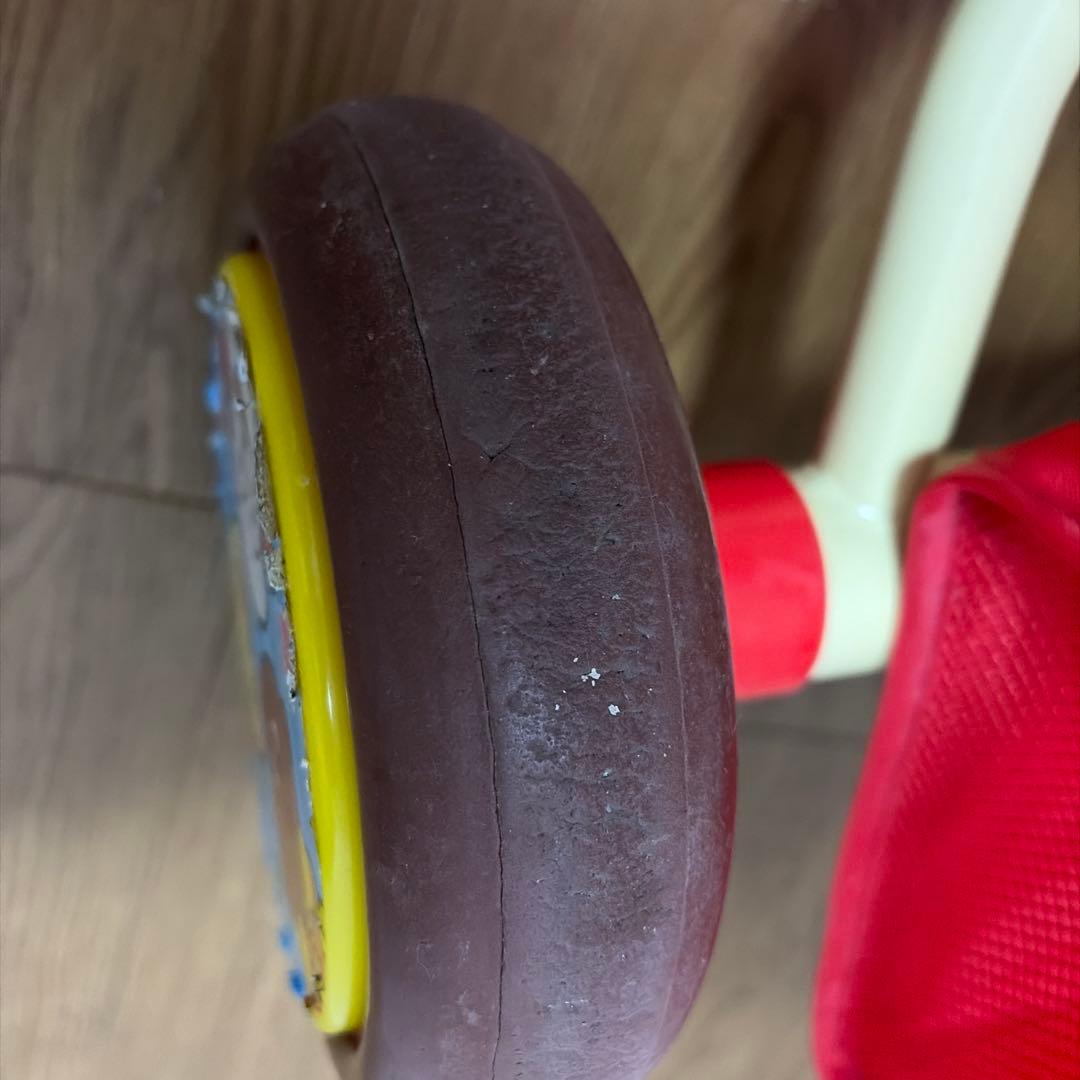 【美品】アンパンマン 三輪車 それいけ！アンパンマン デラックスII レッド 赤