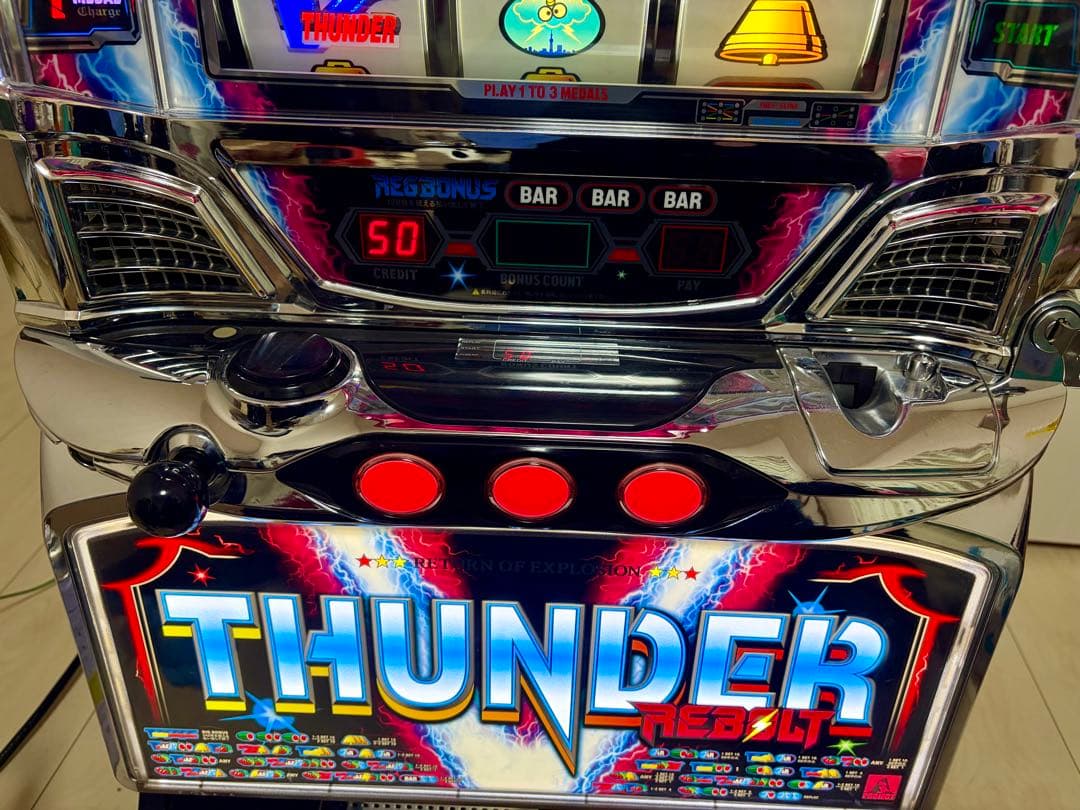 パチスロ　5号機　サンダーV　リボルト　実機