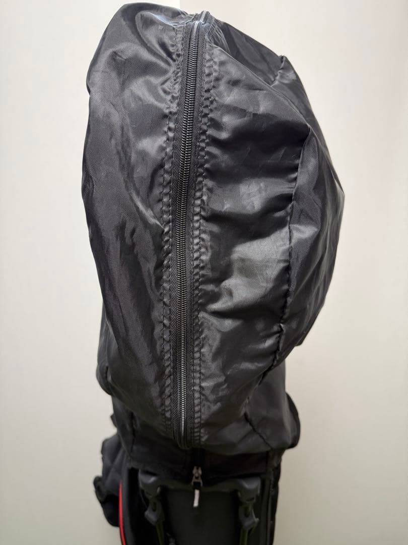 TaylorMade スタンドバッグ 黒赤 キャディバッグ ゴルフ スリムタイプ