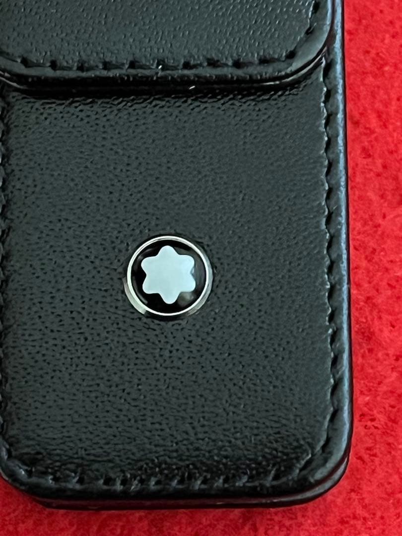 モンブラン 万年筆 ボールペン レザーペンポーチ ペンケース１本差❗️ケース付‼️