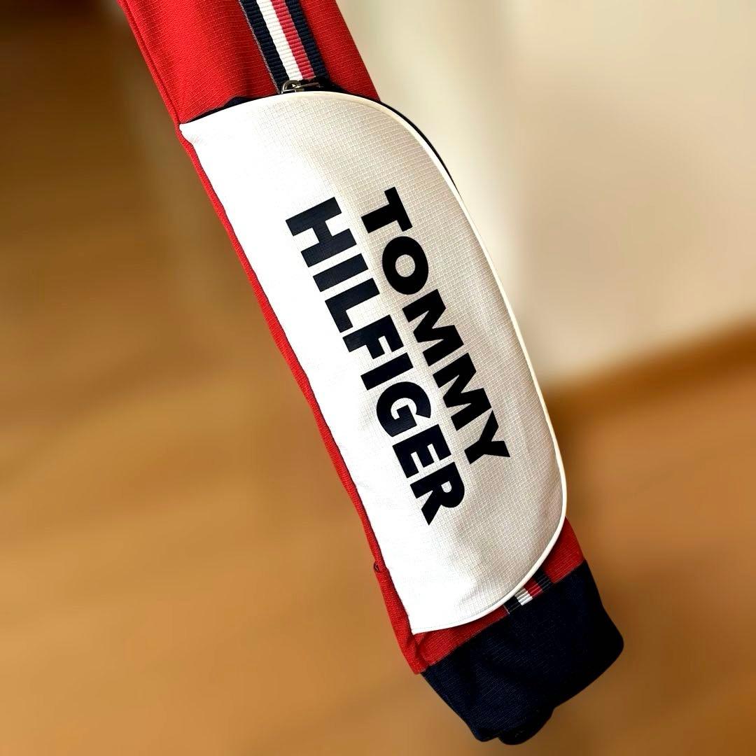 【極美品】トミーヒルフィガー　セルフスタンド　クラブケース　赤　ネイビー　バッグ