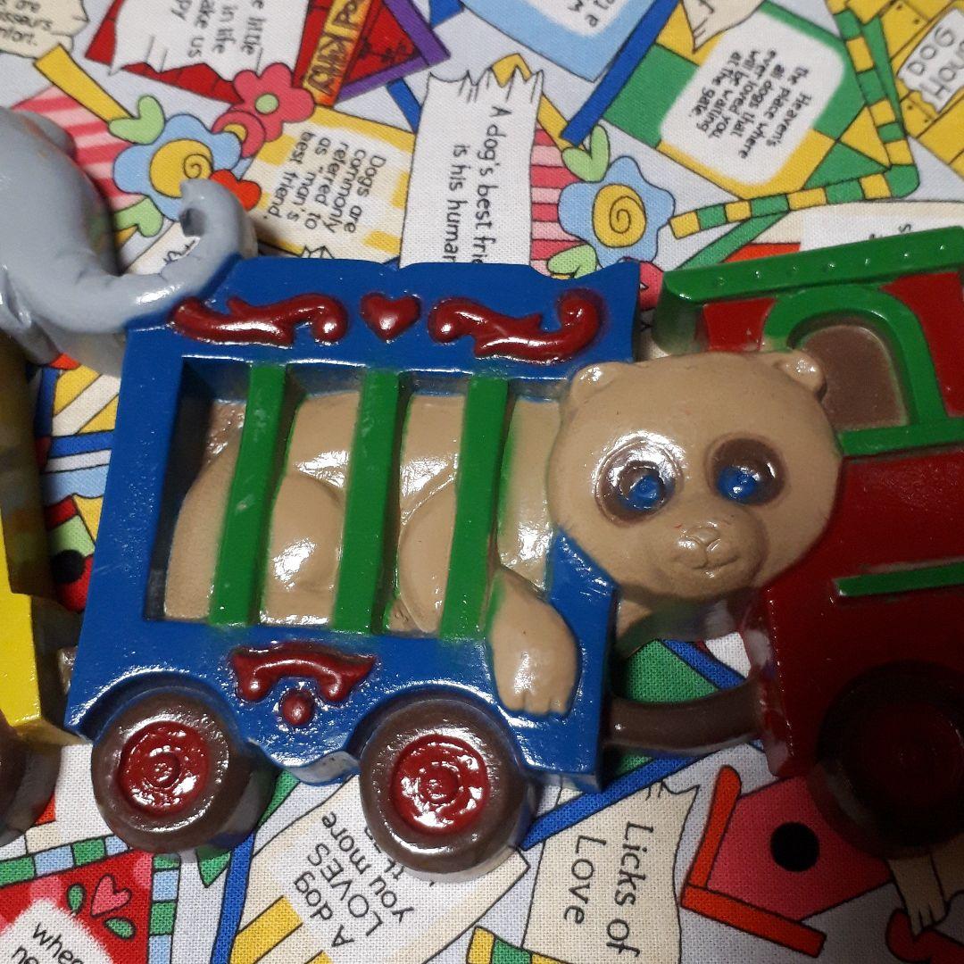 USA　ヴィンテージ　 バーウッド 　アニマルサーカストレイン 　ウォールデコ