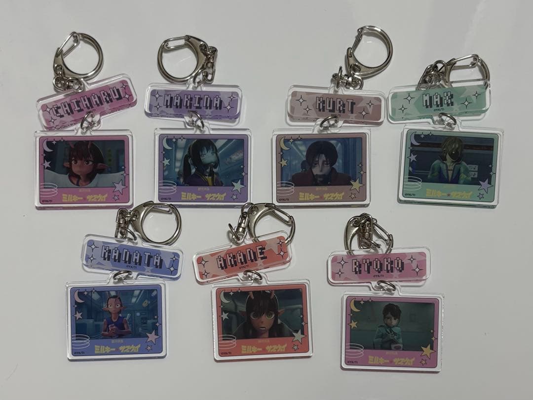 ミルキーサブウェイ　連結キーホルダー　コンプセット